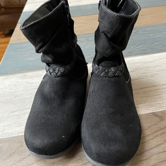 Girls black booties - Picture 3 of 5